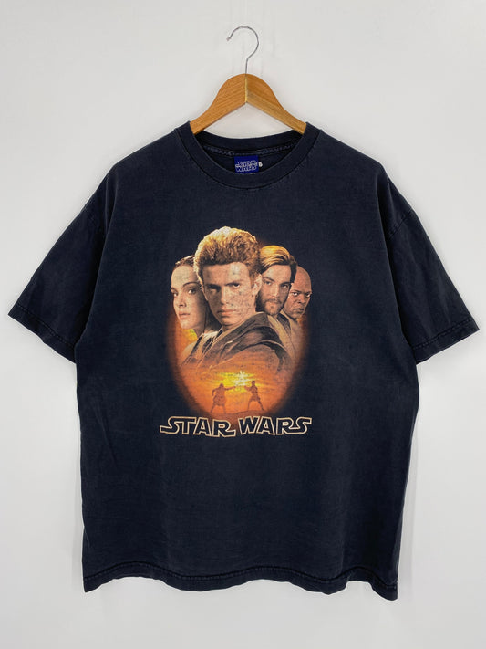 90’s DISNEY STAR WARS Size XL Vintage T-Shirt / K8418