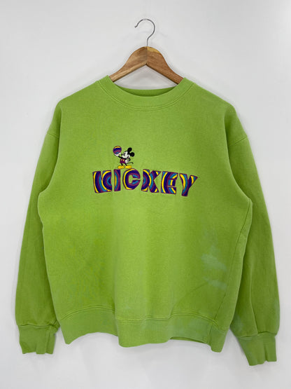 90’s DISNEY MICKEY Size M Vintage Sweat-shirt / 8251