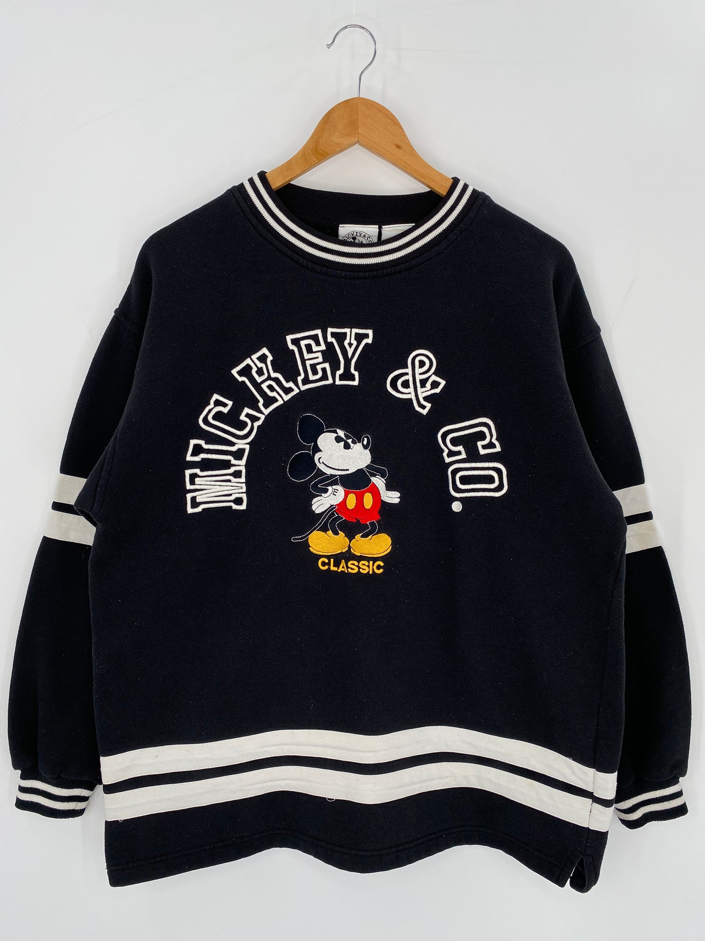 90’s DISNEY CLASSIC MICKEY & CO  Size No Tag (Approx.XL) Vintage Sweat-shirt / 9473