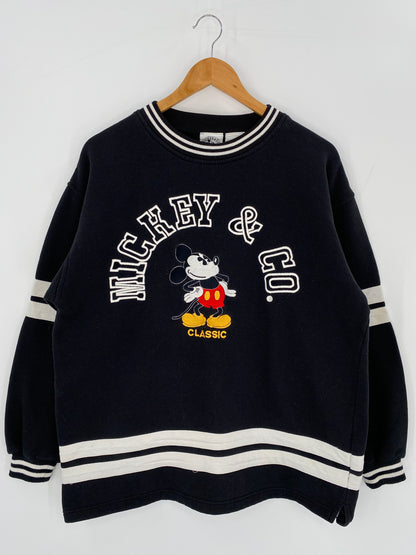 90’s DISNEY CLASSIC MICKEY & CO  Size No Tag (Approx.XL) Vintage Sweat-shirt / 9473