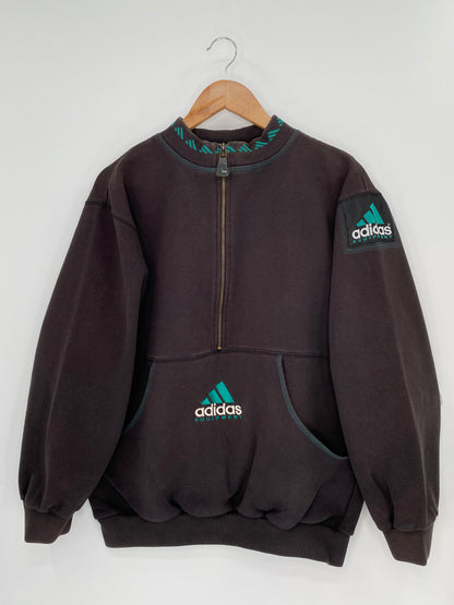 90’s ADIDAS EQUIPMENT Size M Vintage Half-zip Sweat shirt / K127