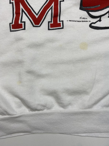 80’s Snoopy Size Approx.XL Made in USA Vintage Sweat-Shirt / K4761