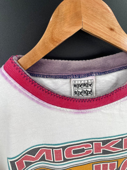 90's DISNEY TOUR THE WORLD Made in USA Size M Vintage T-Shirt  / k2775