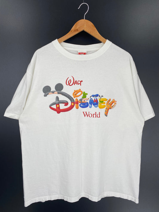 .90's WALT DISNEY WORLD Made in USA Size XL Vintage T-Shirt / E947