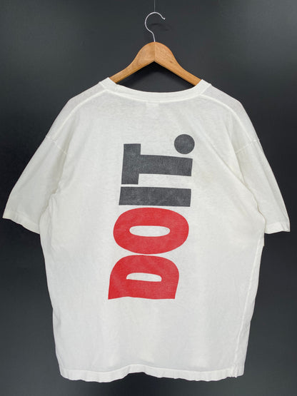 .90’s NIKE Silver Tag JUST DO IT  Size L Vintage T-shirt / E691