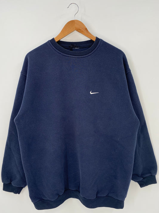Vintage NIKE MINI SWOOSH Size No Tag (Approx.XL) Sweat-Shirt / K3841