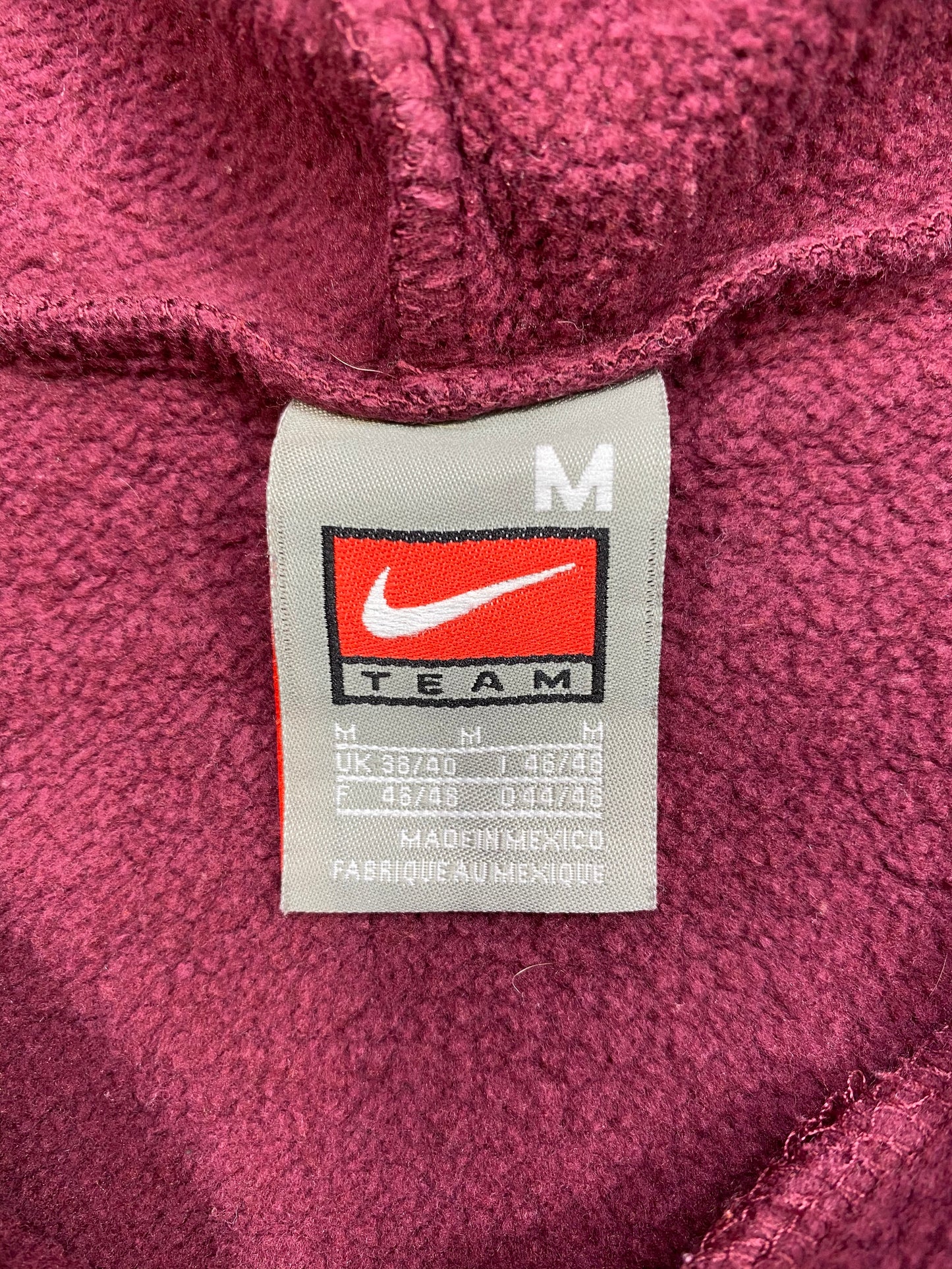 00' NIKE COMETS Size M Vintage Hoodie Sweat-Shirt / 5365
