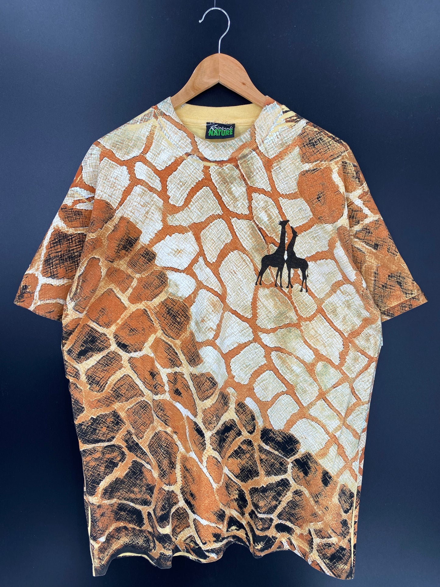 Vintage GIRAFFE Size No tag(Approx. XL) T-Shirt  / k493
