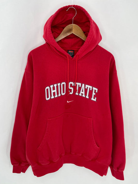 90’s NIKE OHIO STATE Size L Vintage Hoodie Sweat-shirt  / 6811