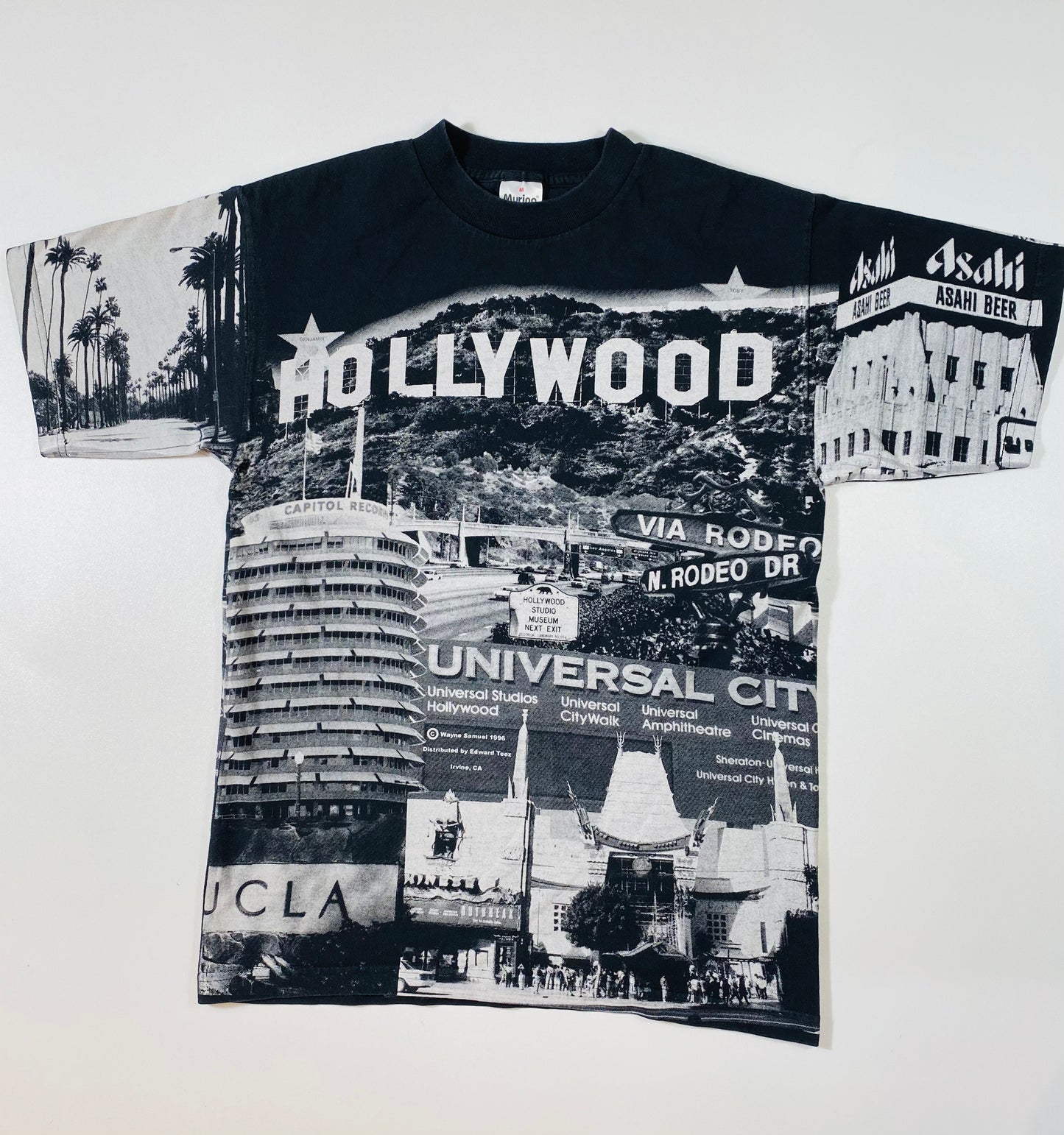 90's HOLLYWOOD Made in USA Size M Vintage  T-Shirt  / 6498