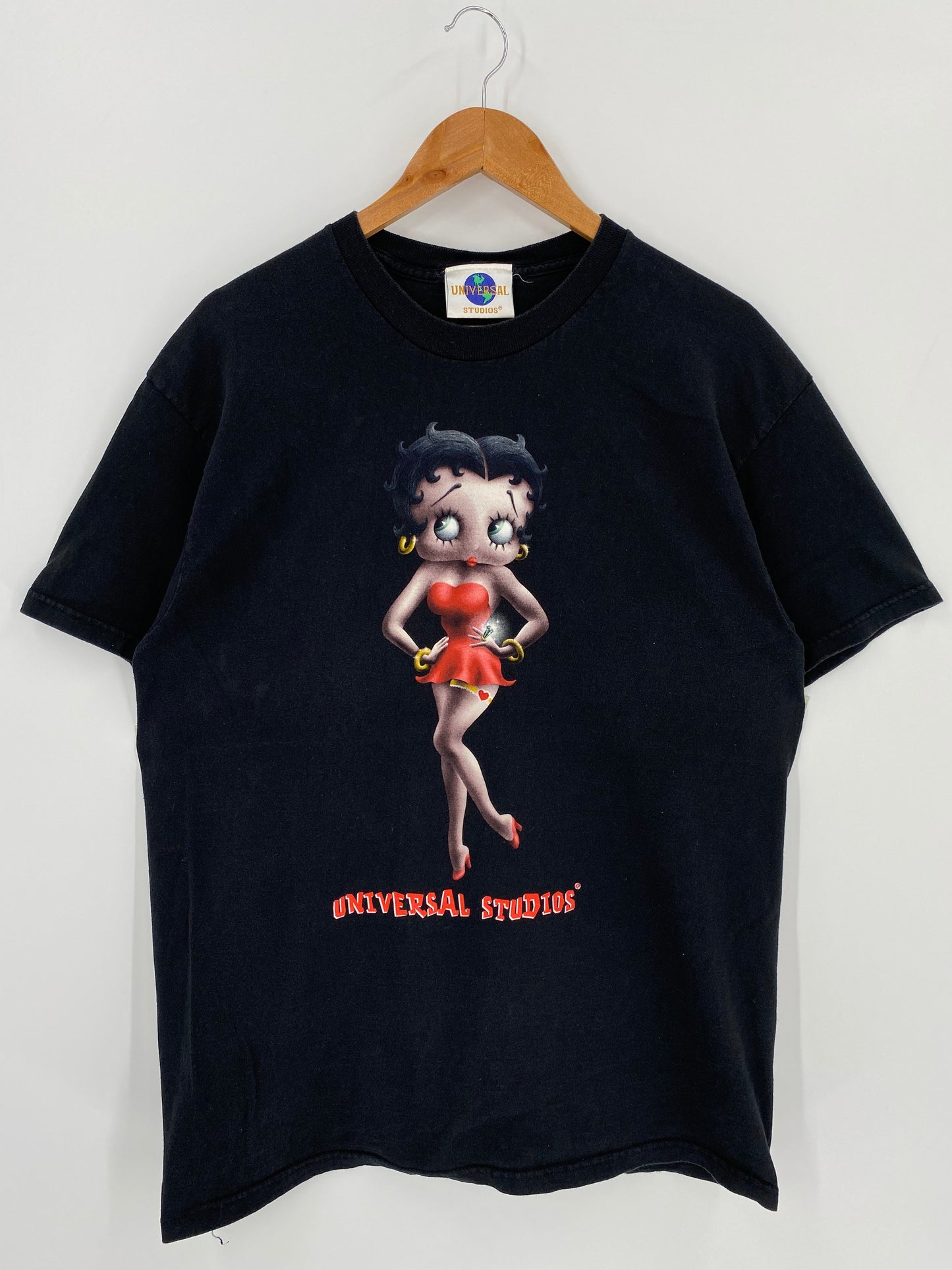 1998 UNIVERSAL STUDIO BETTY BOOP Made in USA Size L Vintage T-Shirts / A1448