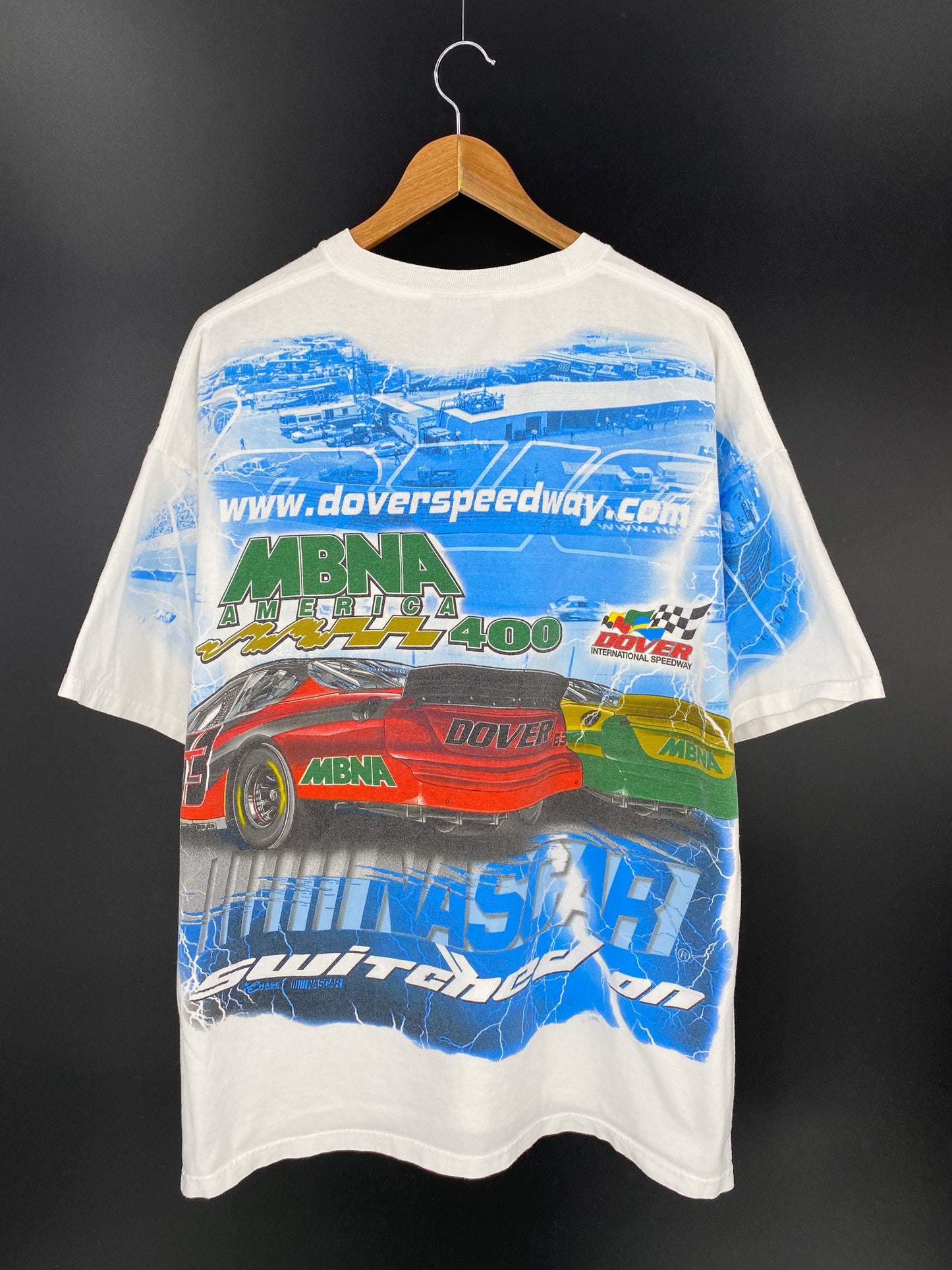 2003 NASCAR MBNA AMERICA Size XL Vintage Racing T-shirt / 8966