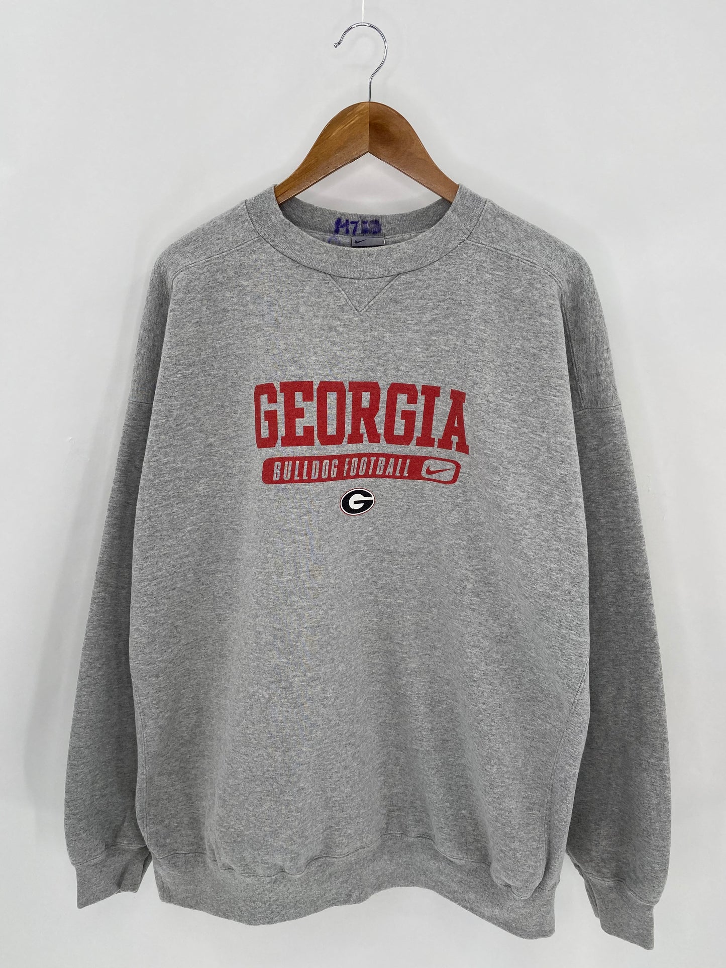 00’ NIKE GEORGIA BULLDOG FOOTBALL Size XXL Vintage Sweat-shirt / 6643