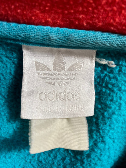 90’s ADIDAS Size No Tag(Approx.M) Vintage Half Zip Hoodie Sweat-shirt  / A5827