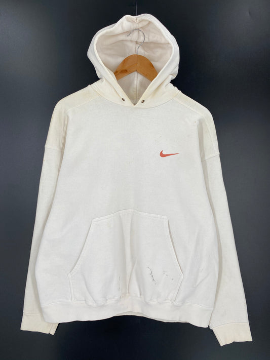 90’ NIKE Mini Swoosh Made in USA Size L Vintage Hoodie Sweat-shirt / 9243