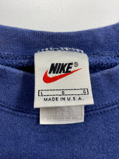 90’s NIKE Mini Swoosh Faded Made in USA Size L Vintage Sweat-shirt / 6865