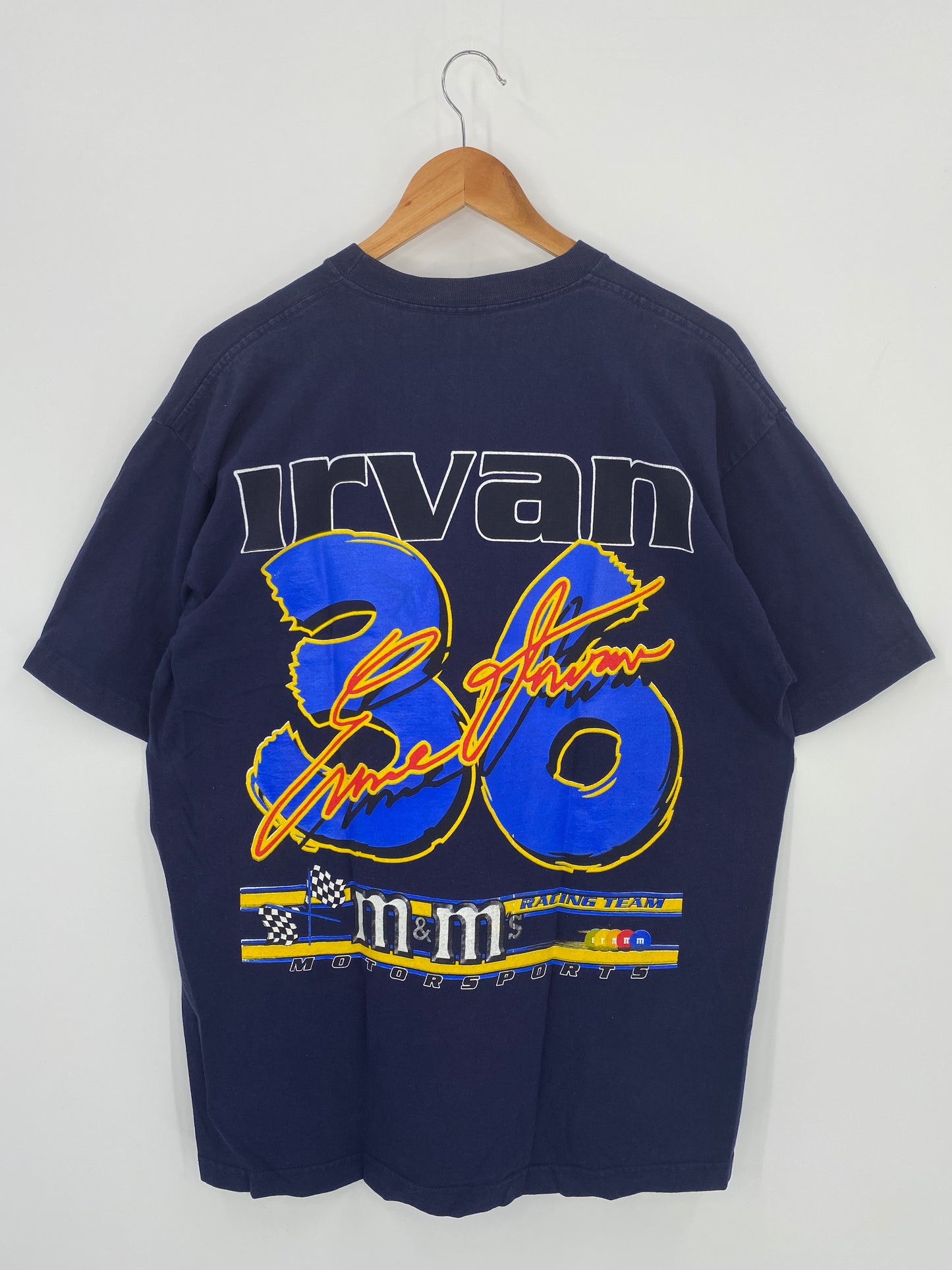 Vintage M&M'S RACING TEAM Size XL VintageT-Shirt /K368