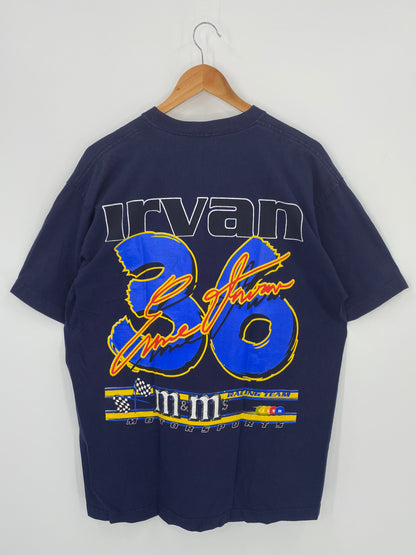 Vintage M&M'S RACING TEAM Size XL VintageT-Shirt /K368