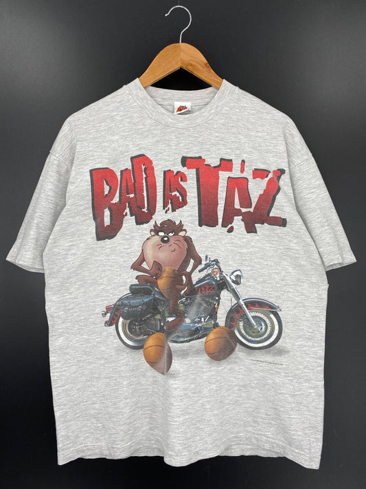 1997' LOONEY TUNES TAZ Size L Vintage T-Shirt / K1528
