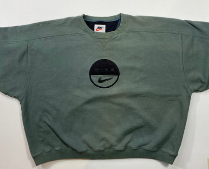 90’s NIKE Ladies Size XL(16~18) Vintage Sweat-Shirt   / 5835