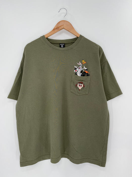 1997 LOONEY TUNES Size XL Vintage T-Shirt / K9304