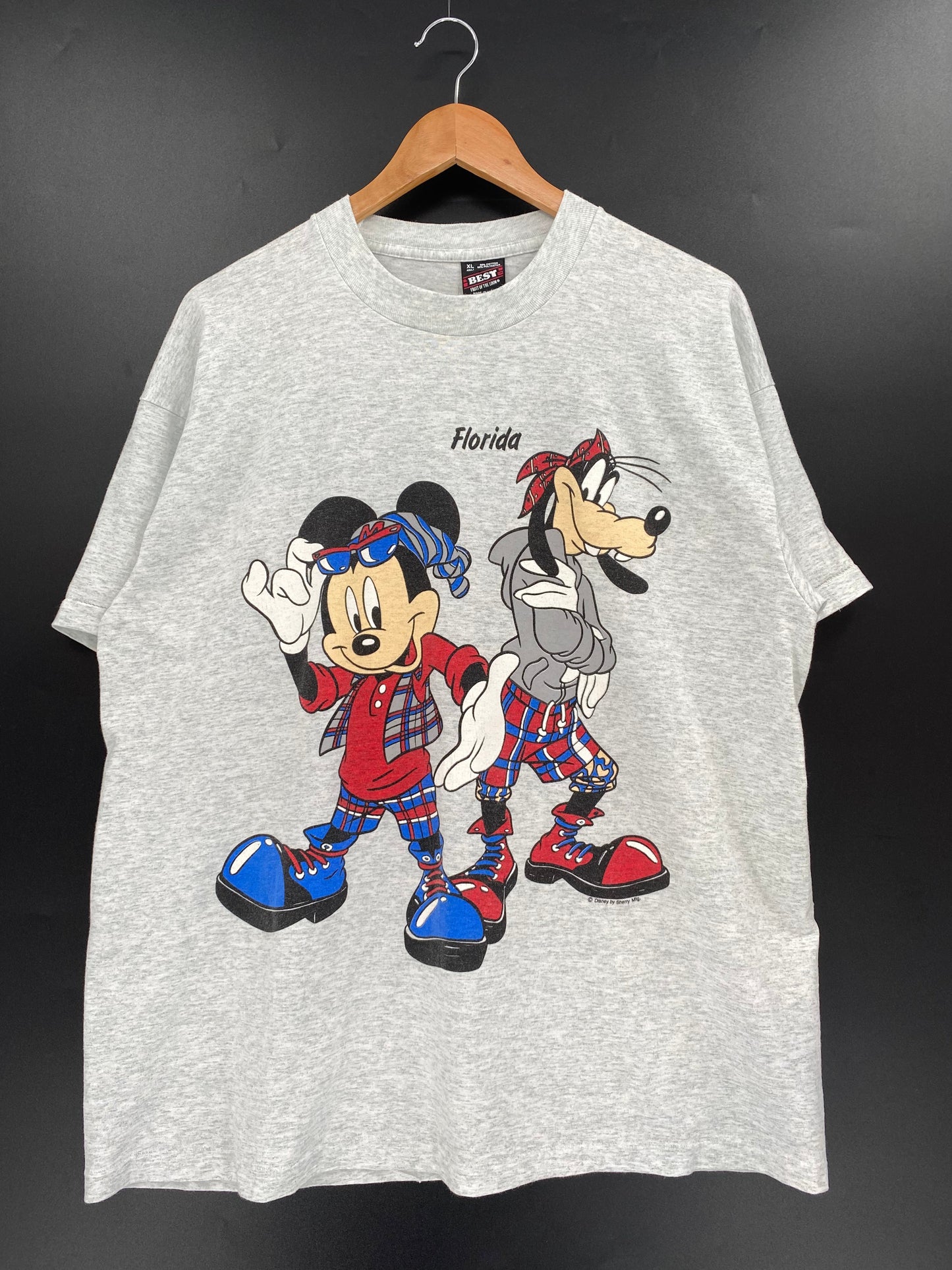 90’s DISNEY MICKEY GOOFY Made in USA Size XL Vintage T-Shirt / A2258