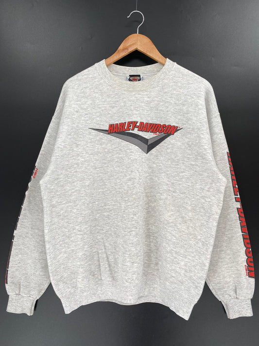 1998' HARLEY DAVIDSON Size L Vintage Sweat-Shirt / k1255