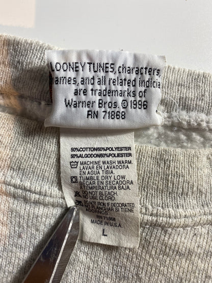 1996 LOONEY TUNES TAZ Made in USA Size L Vintage Sweat-shirt / k1830