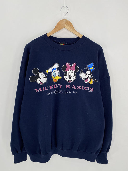 90's DISNEY Made in USA Size No Tag (Approx.XL) Vintage Sweat-shirt / K5494