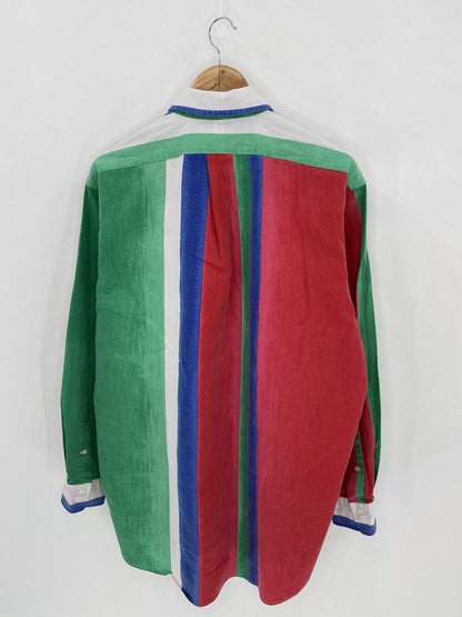 90's POLO RALPH LAUREN Size M Vintage Button Down Long Sleeve Shirt / A7347