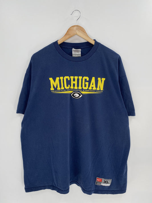 90’s NIKE MICHIGAN Size XL Vintage College T-shirt / K6461