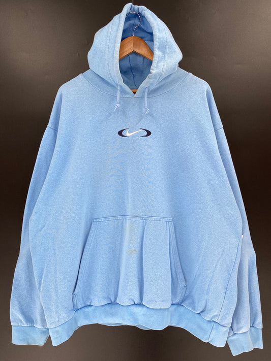 00' NIKE CENTER LOGO Size XL Vintage Hoodie Sweat-Shirt / k1307