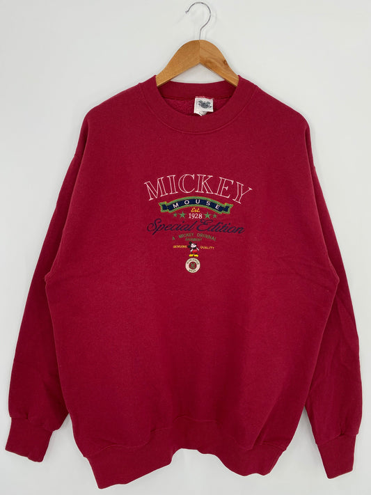 00' DISNEY MICKEY Made in USA Size XL Vintage Sweat-Shirt  / A2100