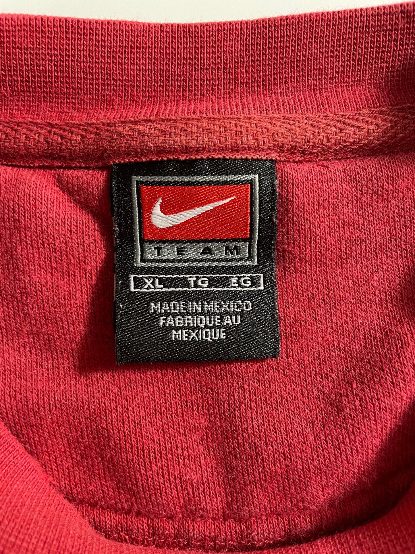 00’ NIKE WASHINGTON Size XL Vintage Sweat-shirt / K1720
