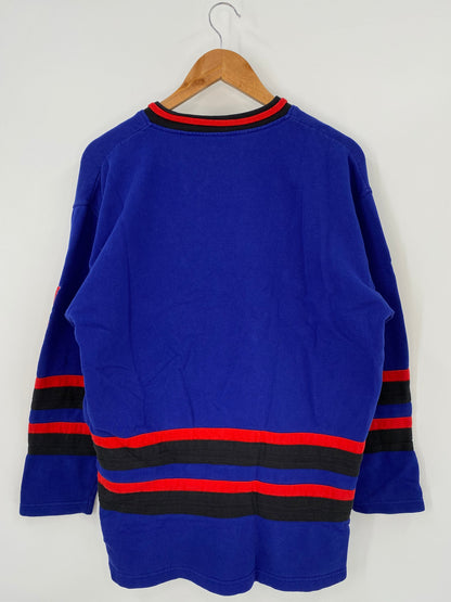 .90’s DISNEY MICKEY Size No tag (Approx.L) Vintage Sweat-shirt / E1154