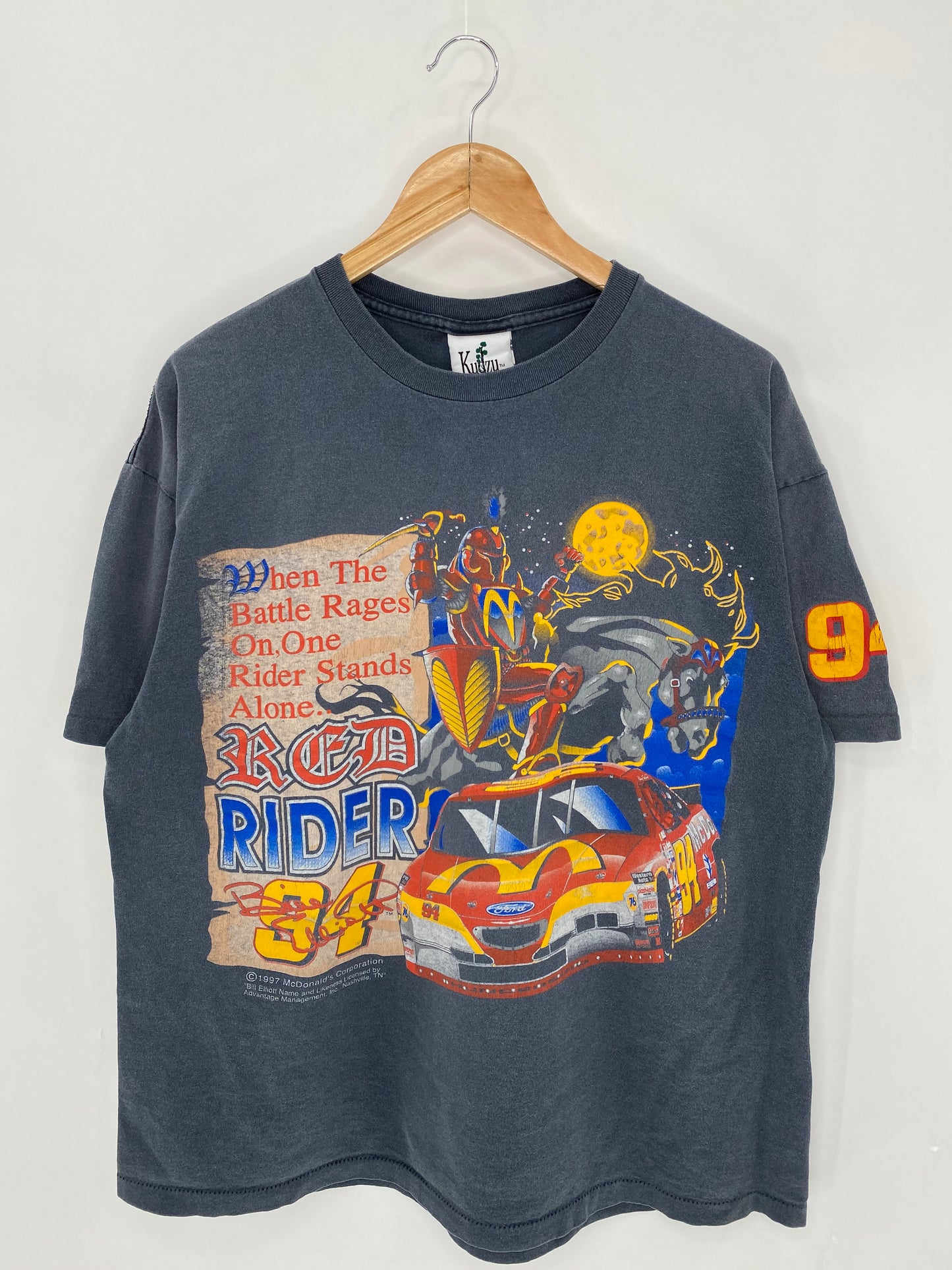 1997 MCDONALD’S Made in USA Size XL Vintage Racing T-shirt  / 6067