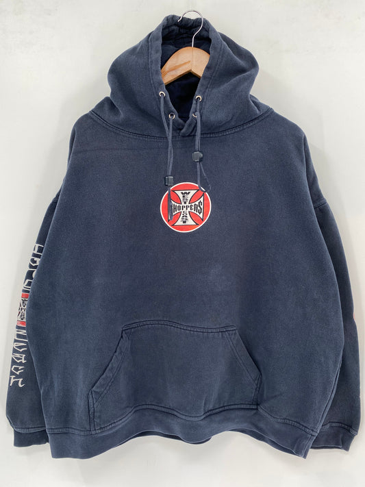 Vintage WEST COAST CHOPPERS  Size No tag (Approx.XL) Hoodie Sweat-Shirt  / K1709