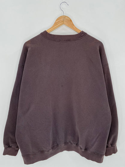 90's NIKE MIni Swoosh Size Approx. XL Vintage Sweat-shirt / 5949