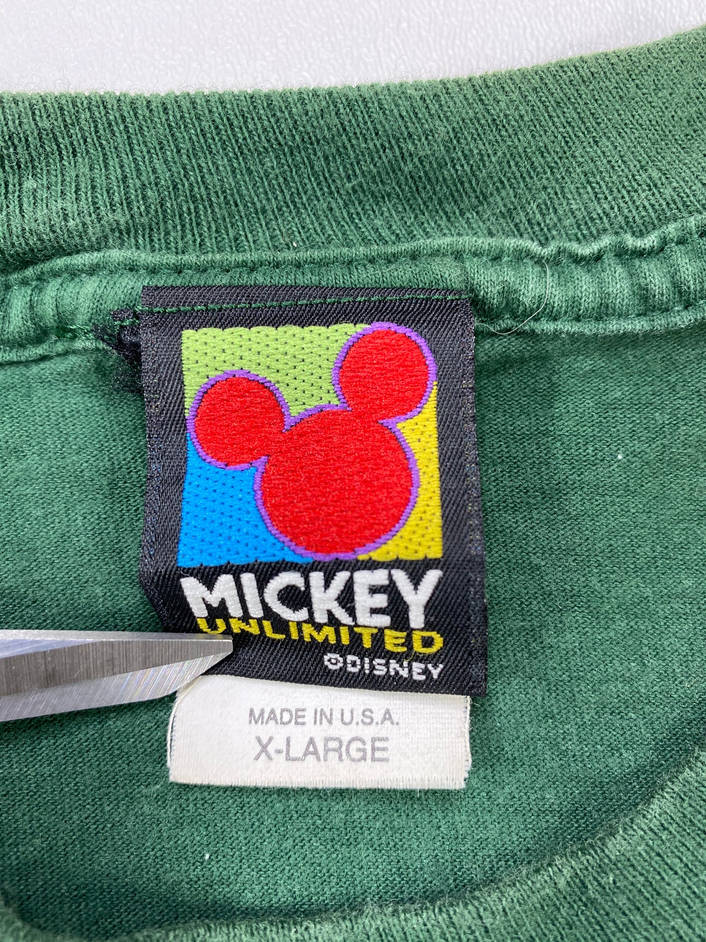 90's DISNEY MICKEY Made in USA Size XL Vintage T-shirt  / 6113
