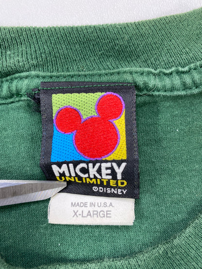 90's DISNEY MICKEY Made in USA Size XL Vintage T-shirt  / 6113