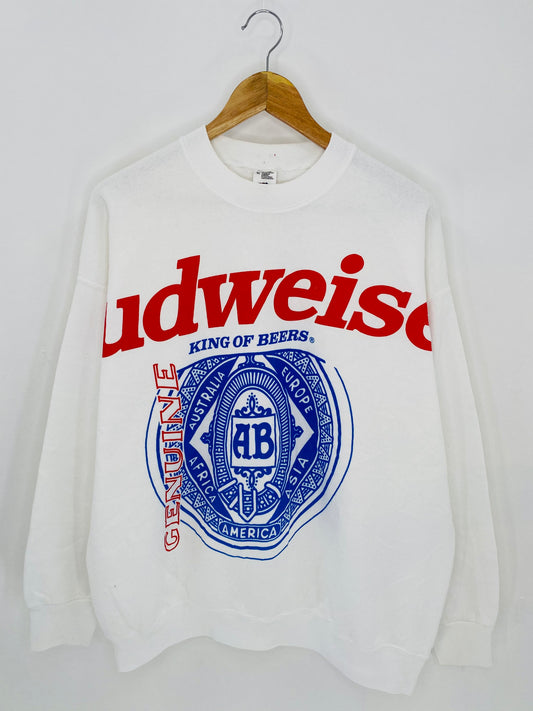 90's BUDWEISER Size XL Vintage Sweat-Shirt / 6978