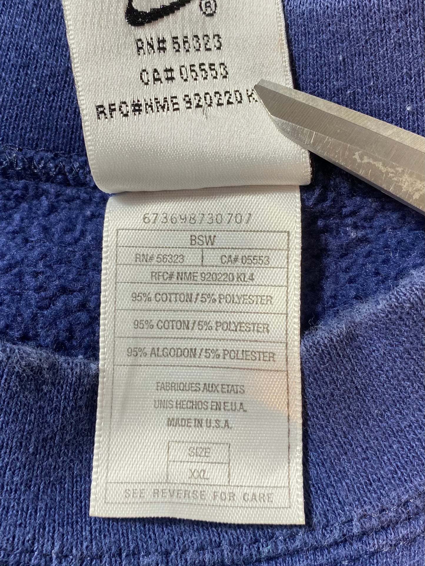 90’s NIKE PENN STATE FOOTBALL Made in USA Size XXL Vintage Sweat-shirt / 9038
