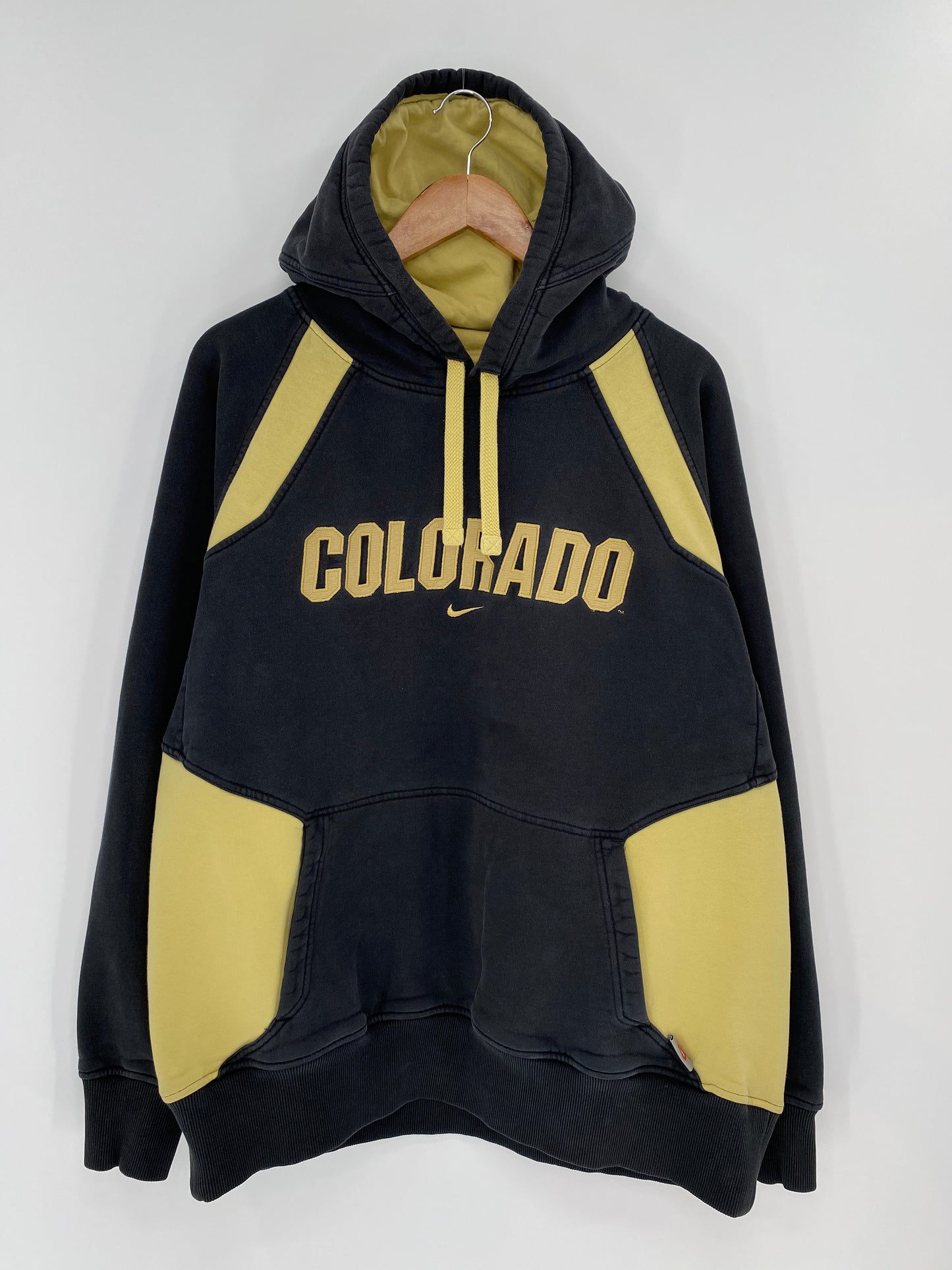 00' NIKE COLORADO Size L Vintage Hoodie Sweat-Shirt / 8657