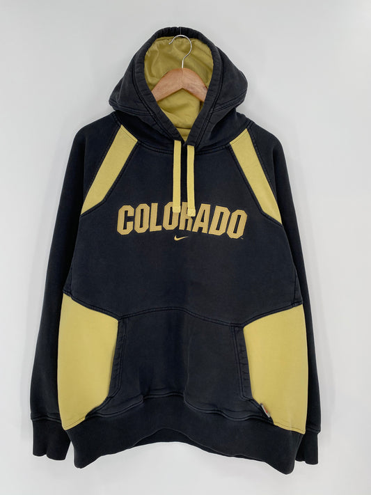 00' NIKE COLORADO Size L Vintage Hoodie Sweat-Shirt / 8657