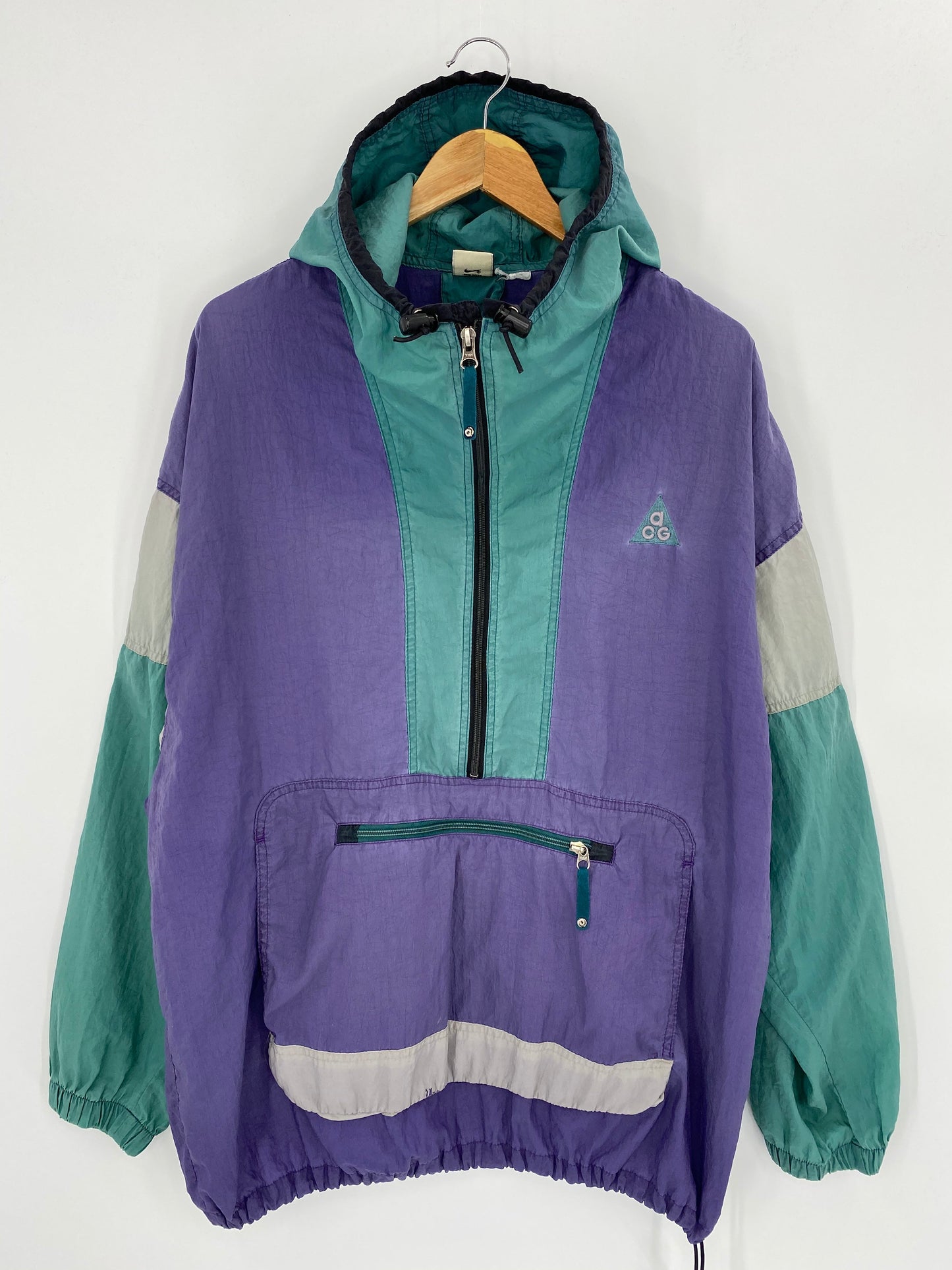 90’s NIKE ACG Size Approx. XL Vintage Zip-up Nylon Jacket  / K8230