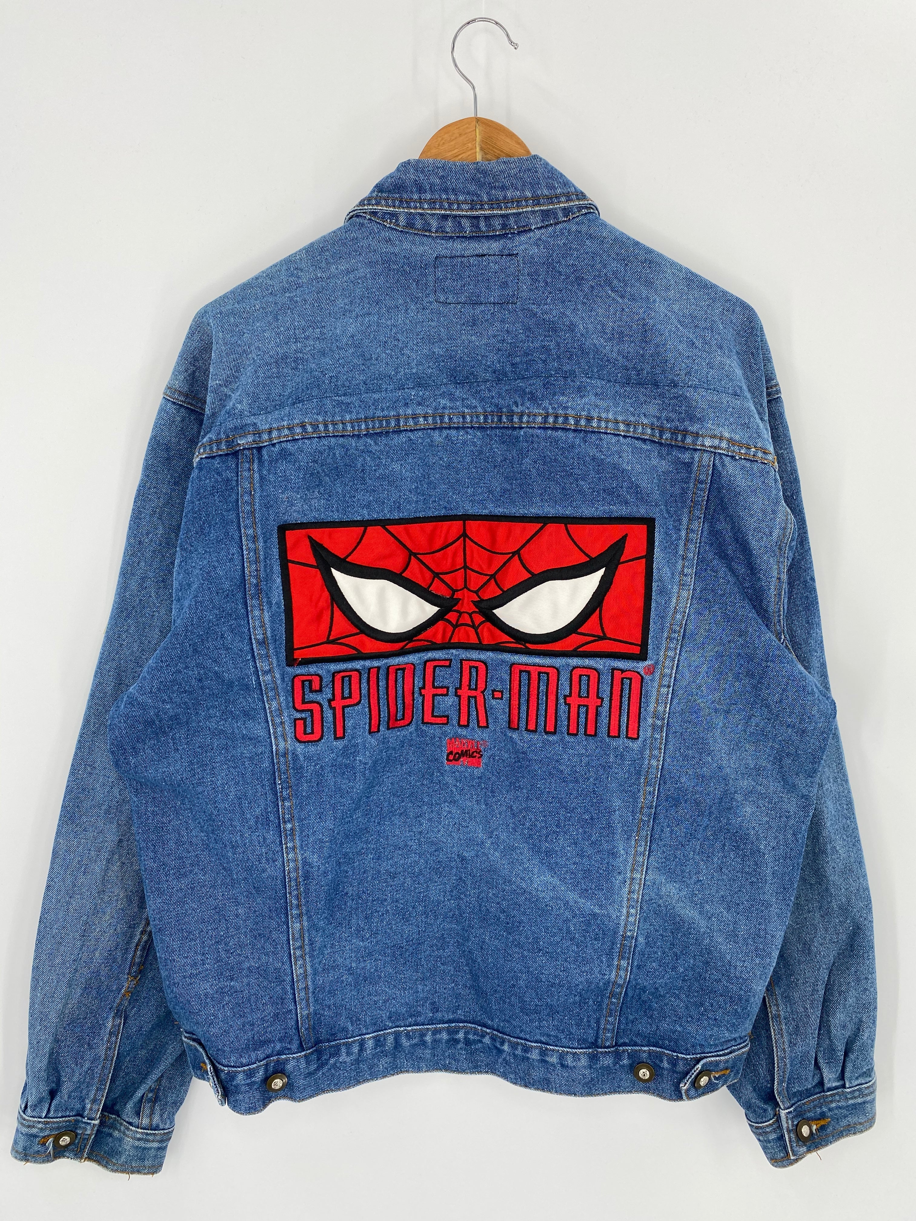 Spider-Man Denim Jacket Acrylic paint | Spiderman painting, Hand painted denim  jacket, Spiderman kids