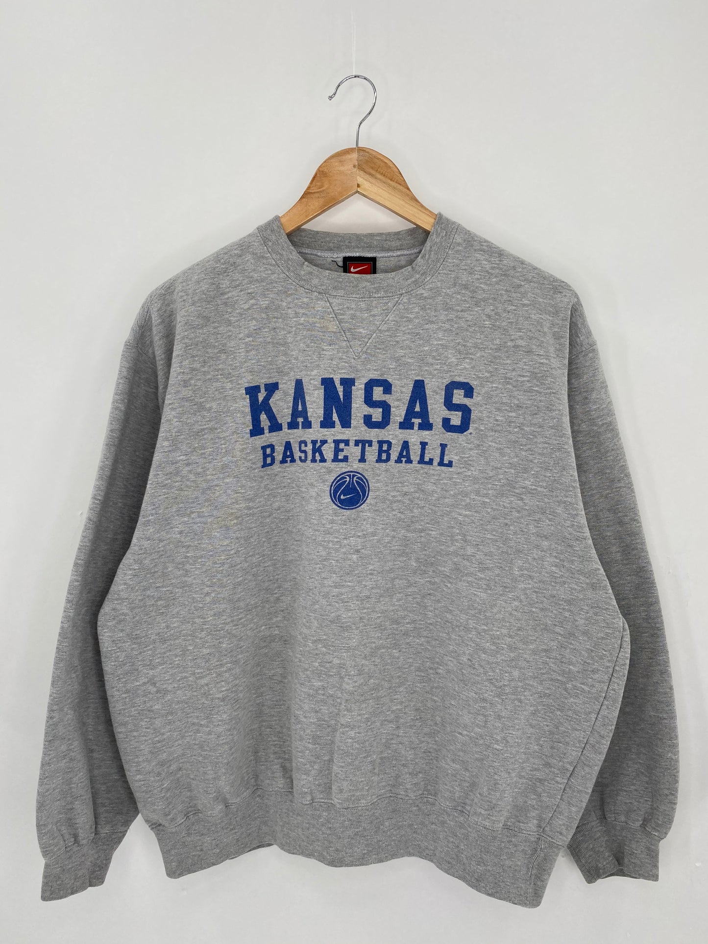 90’s NIKE KANSAS Basketball Size M Vintage Sweat-shirt / 6349