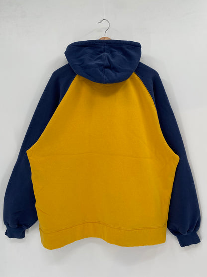 00' NIKE UNIVERSITY OF WEST VIRGINIA Size L Vintage Hoodie Sweat-shirt  / K2174