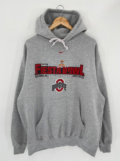 90’s NIKE FIESTA BOWL Tostitos OHIO STATE Size XL Vintage Hoodie Sweat-Shirt / 5359