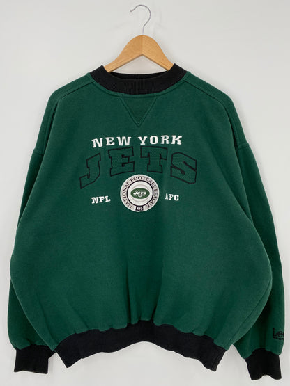 90’s NEW YORK JETS Size XL NFL Sweat shirt / K3092